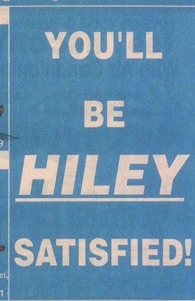 You'll be Hiley satisfied ad