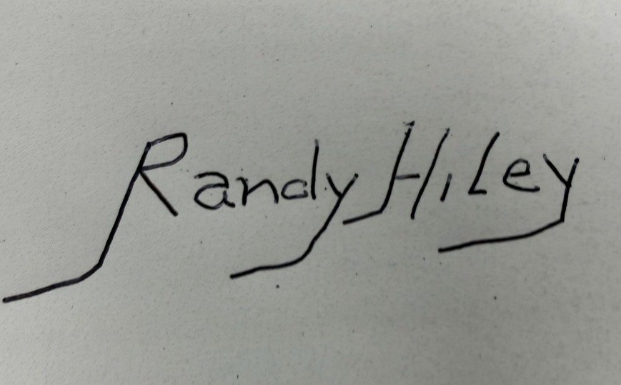 Randy Hiley signature